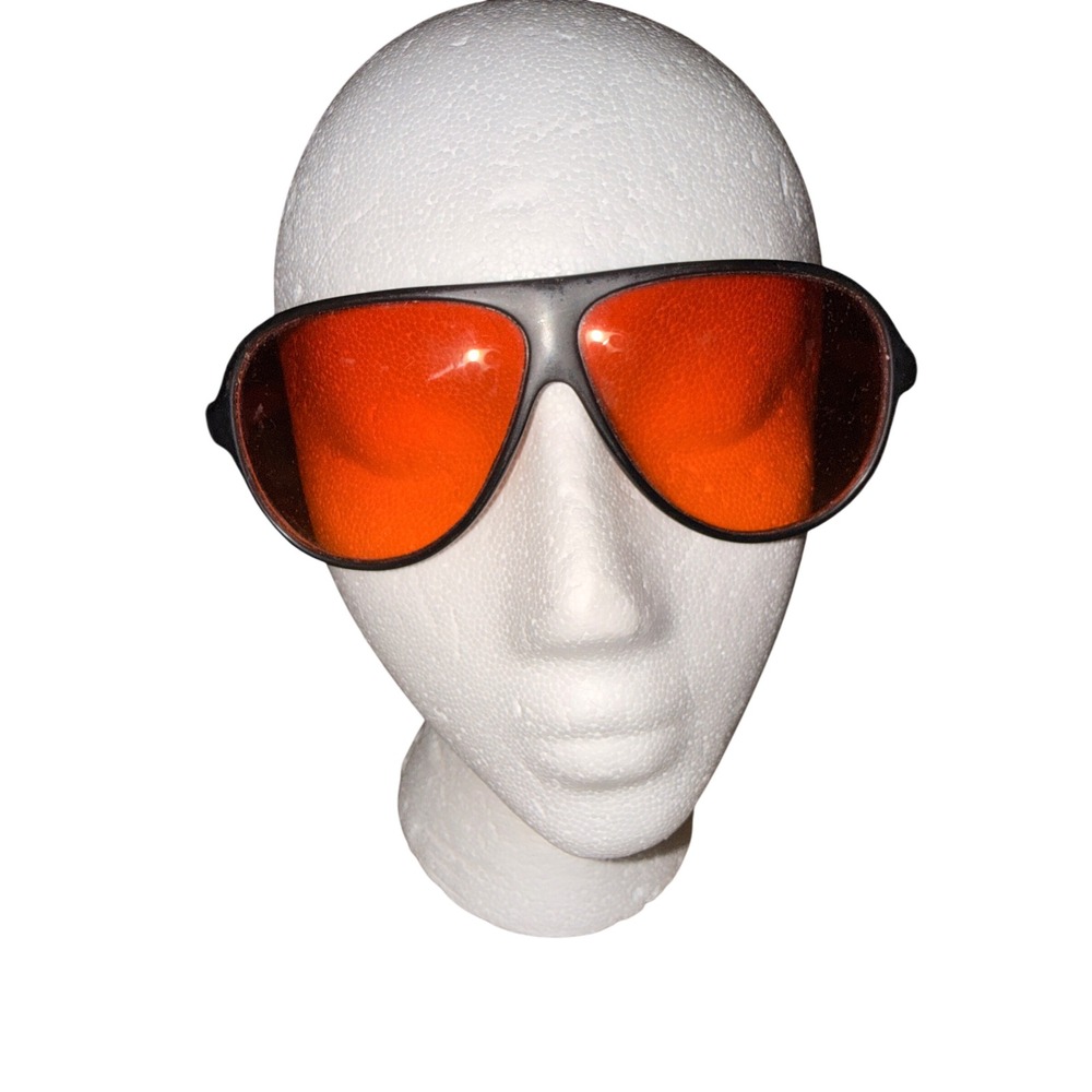 Vintage 60s Protex Driving/Shooting Glasses Amber Tint Industrial Steampunk